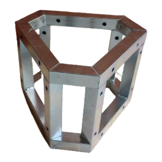 Unión para trusses de 3 caras